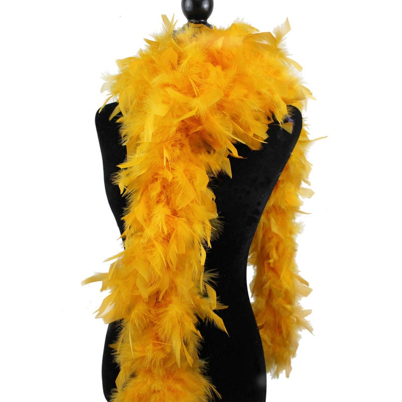 Fukang Feather فوكينغ ريش تركيا شانديل ريش بوا 74 بوصة (ذهبي أصفر، 80 جرام) - Image 1